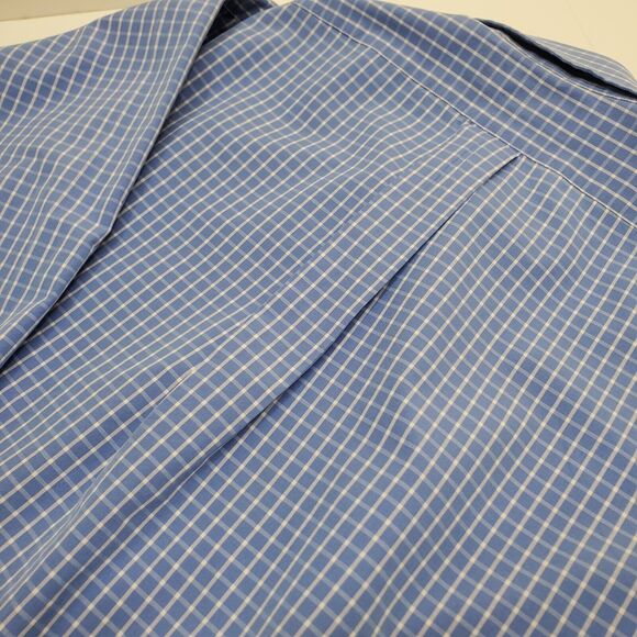 Ralph Lauren Shirt Men's Checkered Blue Size XL Long Sleeve Button Down Blake - Picture 5 of 12